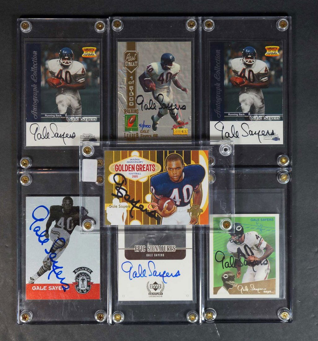 Gale Sayers Autographed and Insert Cards (7) (1 of 2)