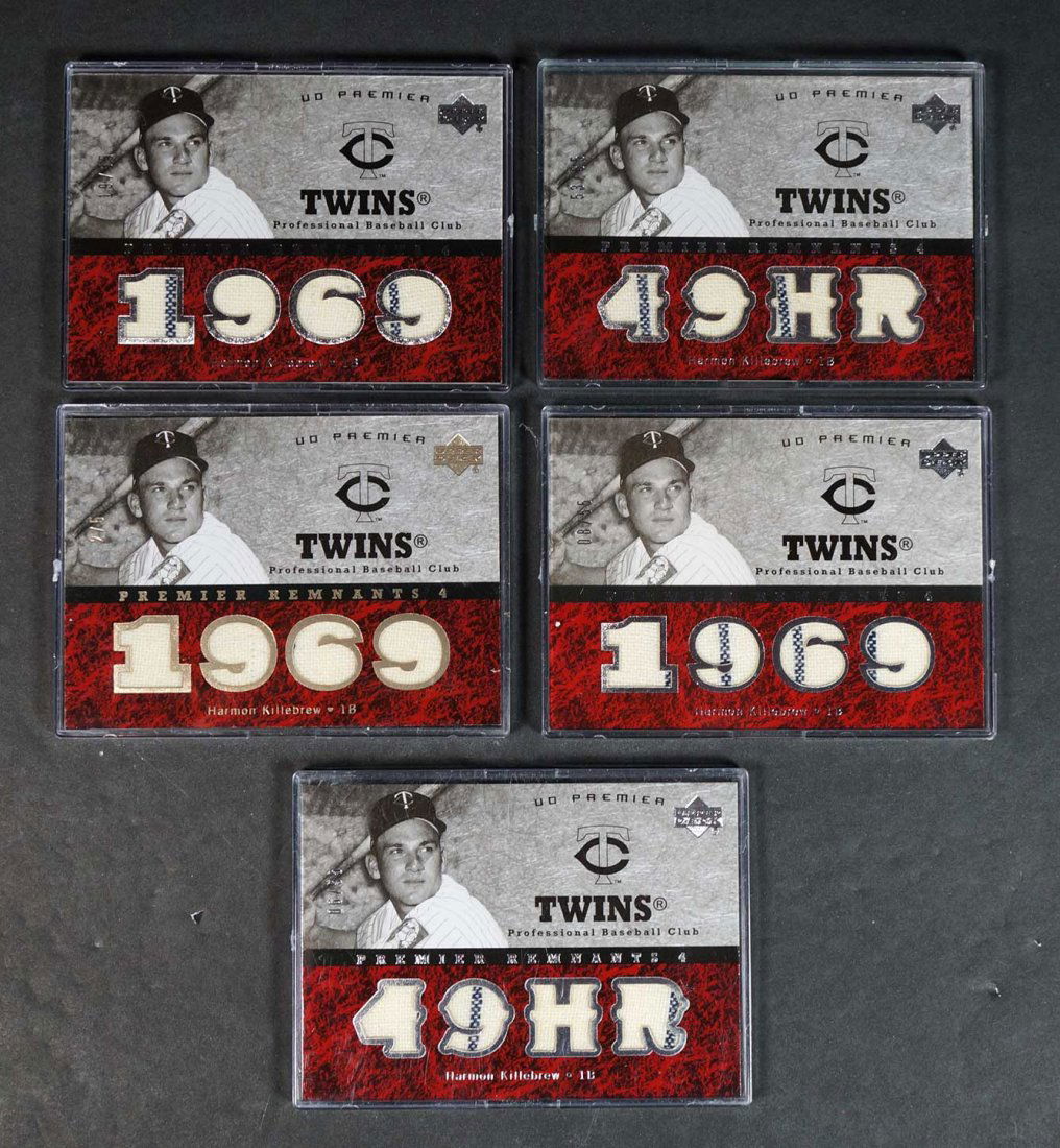 Harmon Killebrew Game-Used, Autographed BB Cards (1 of 3)