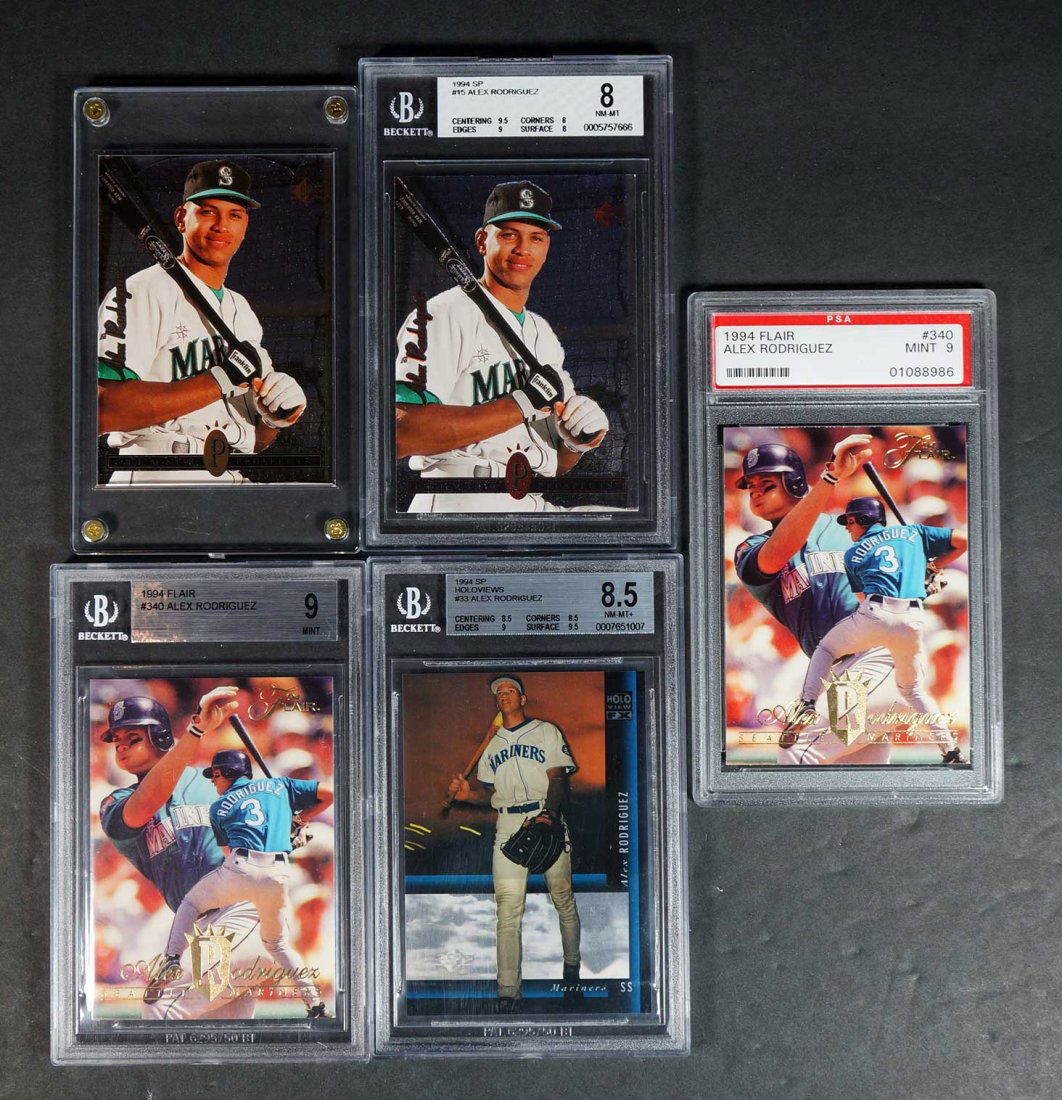 Alex Rodriguez Rookie Cards (5) (1 of 1)