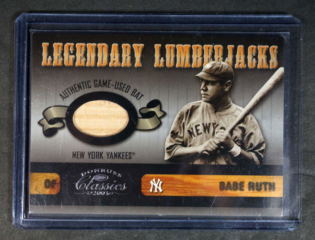 Babe Ruth Game-Used Bat Relic BB Card (1 of 2)