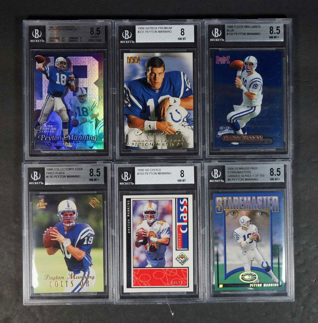 Peyton Manning Rookie, Insert and LE Cards (10) (1 of 3)