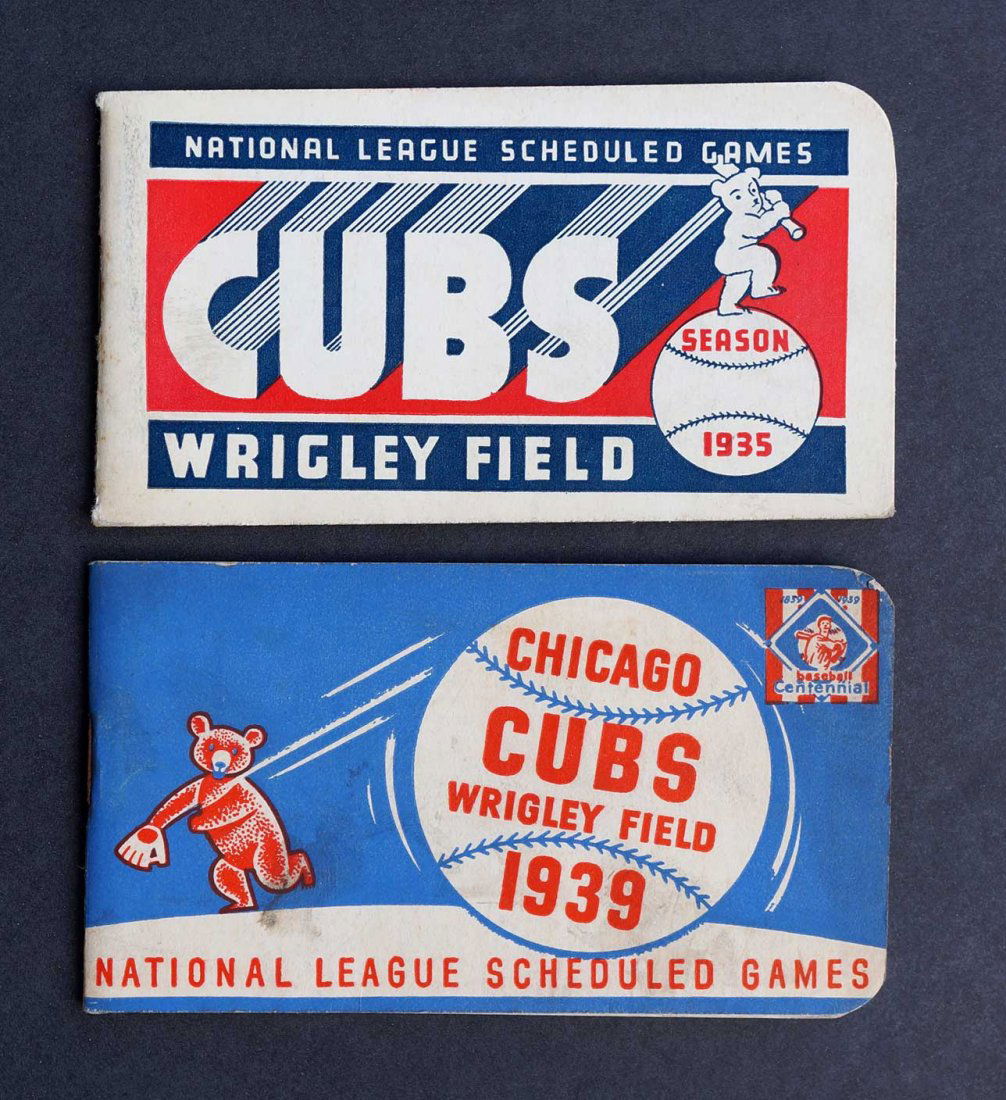 Two 1930's Chicago Cubs Pocket Schedules (1 of 1)