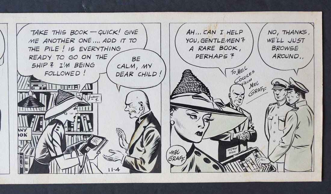 Mel Graff Secret Agent X-9 Original Daily Strip (1 of 4)