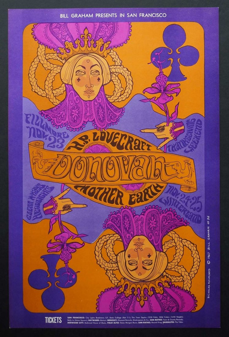 1967 Donovan Concert Poster (1 of 1)