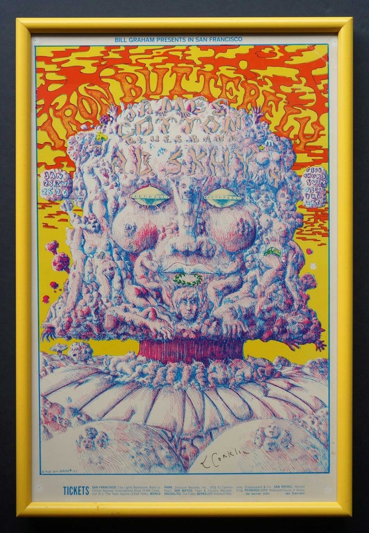 Iron Butterfly Concert Poster BG 157, 1969 (1 of 1)