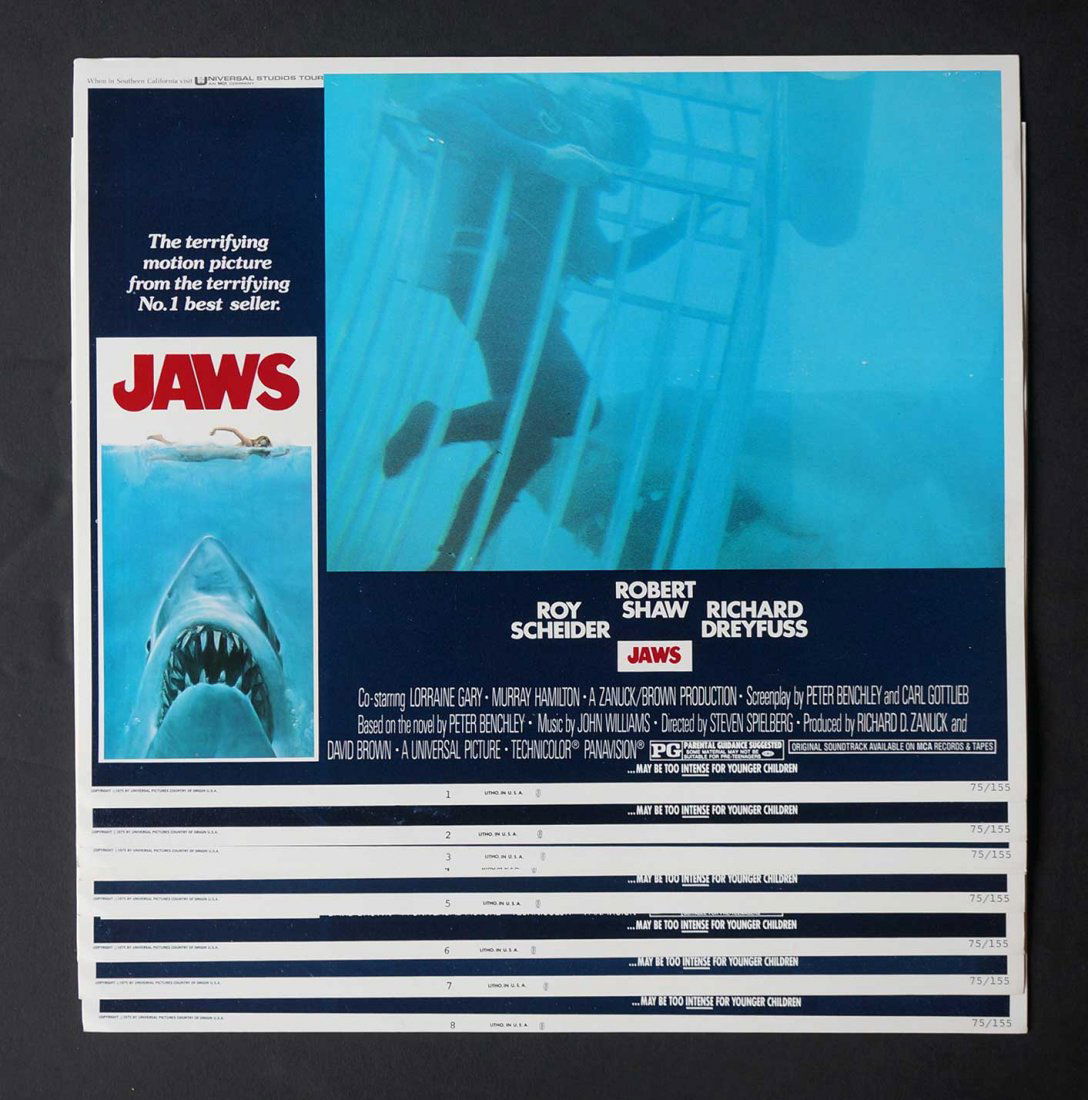 Jaws (Universal, 1975) Lobby Card Set (1 of 2)