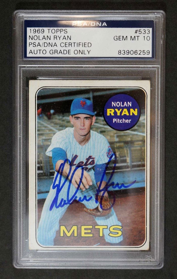 1969 Topps Nolan Ryan Autographed BB Card (1 of 1)