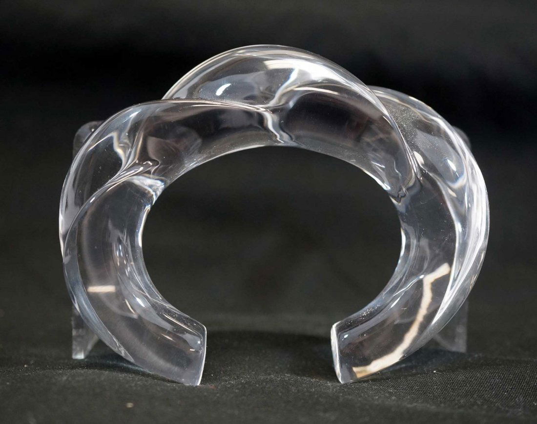 Patricia Von Musulin Crystal Clear Lucite Cuff (1 of 2)
