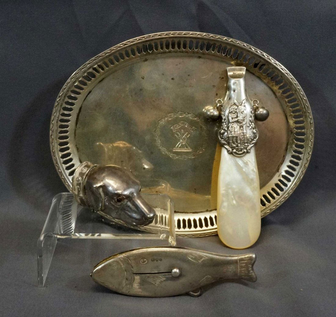 A Group of Four Antique Small Sterling Objects (1 of 1)