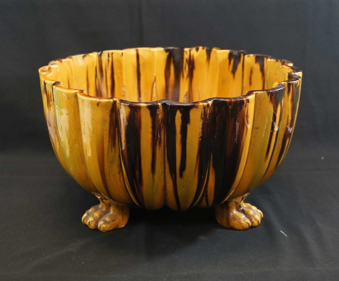 Majolica Massive Claw Foot Jardiniere (1 of 7)