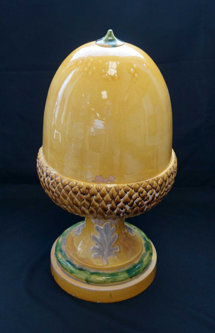 Italian Pottery Acorn Large Outdoor Sculpture (1 of 3)