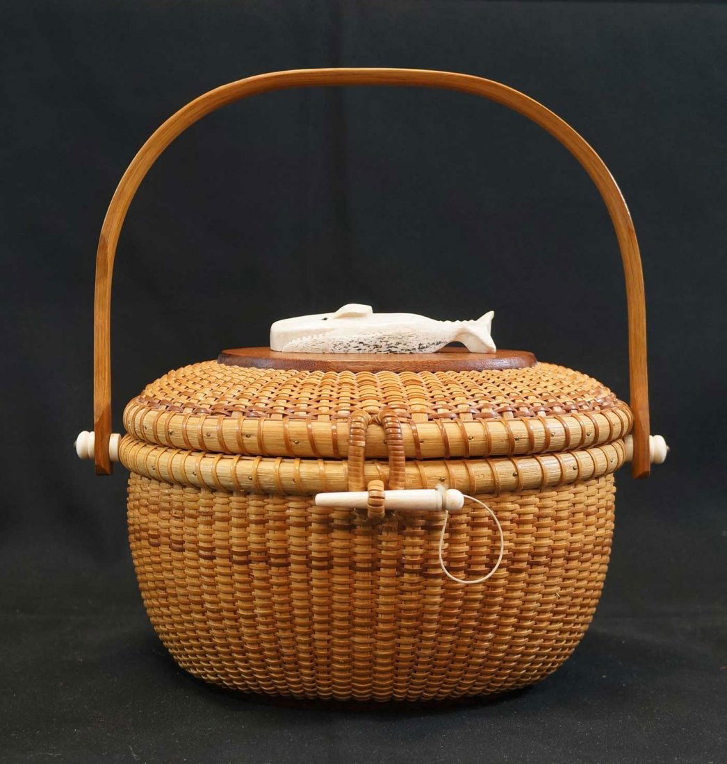 Fine Woven Nantucket Basket by M.F. Dias (1 of 4)