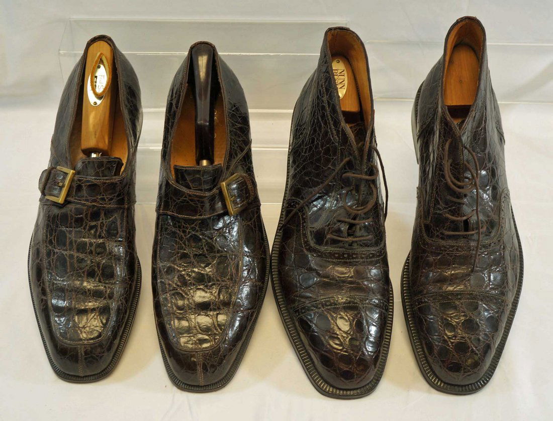Salvatore Ferragamo, Two Pairs of Crocodile Shoes (1 of 1)