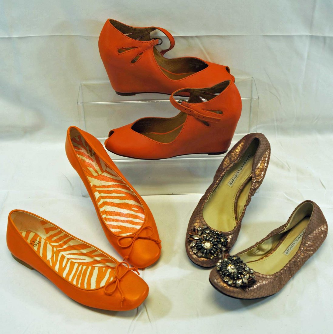 Three Pairs Lady's Designer Shoes Size 7 (1 of 2)