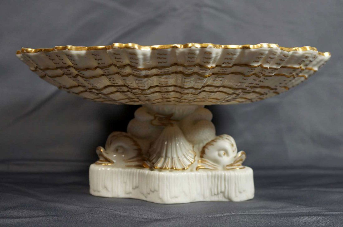 Belleek China Dolphin Compote (1 of 4)