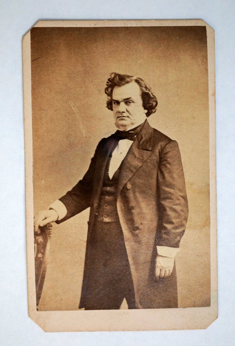 CDV Stephen A. Douglas by Carbutt: Clipped corners, 2-1/2" x 4", excellent.