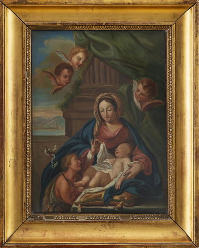 Virgen Con El Niño Y San Juan Bautista