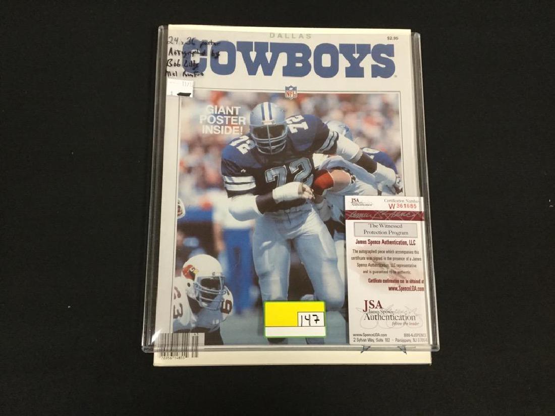 24"x36" 1884 DALLAS COWBOY 25th  SCHEDULE AND POSTER. (1 of 8)