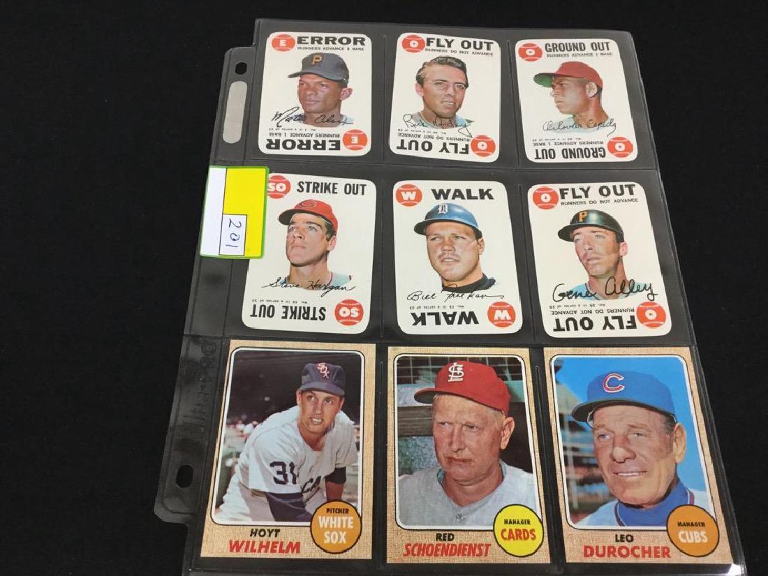 9 COUNT. VINTAGE TOPPS 1968, VARIOUS BIG NAMES IN THE (1 of 2)