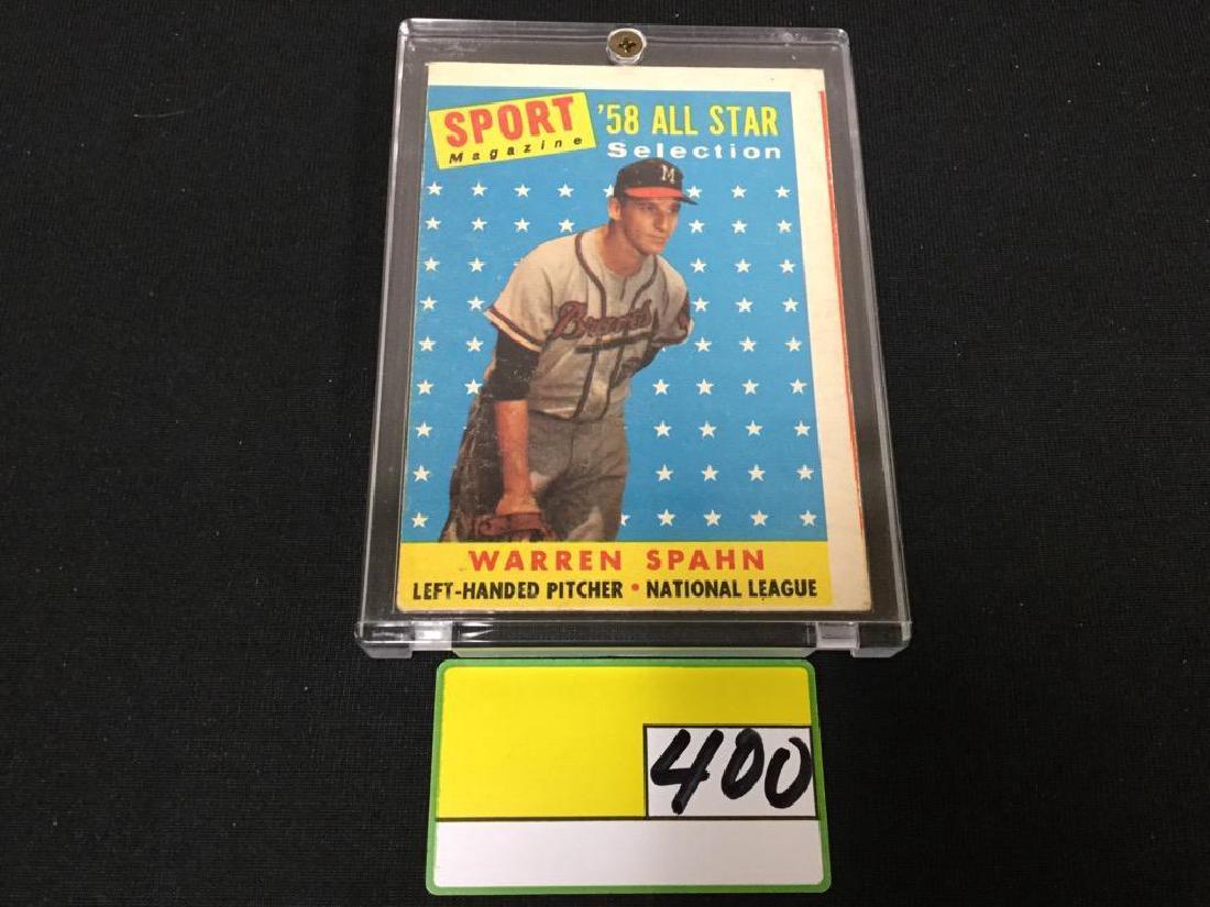 1958 TOPPS WARREN SPAHN ALL STAR (1 of 2)