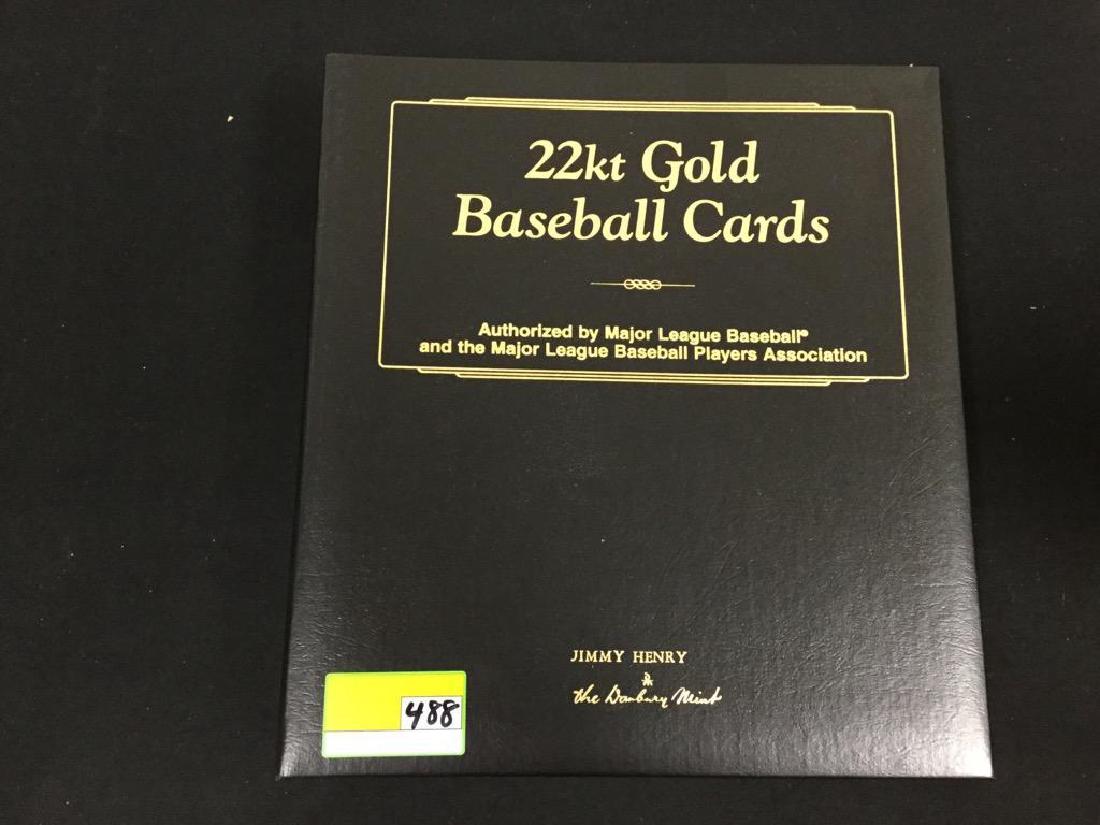THE DANBURY MINT 22K GOLD CARDS WITH BEAUTIFUL ALBUM: THE DANBURY MINT 22K GOLD CARDS WITH BEAUTIFUL ALBUM 24 CARDS