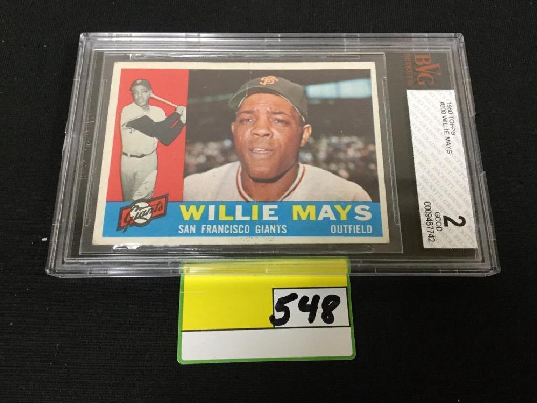 1960 TOPPS WILLIE MAYS GRADED: 1960 TOPPS WILLIE MAYS GRADED