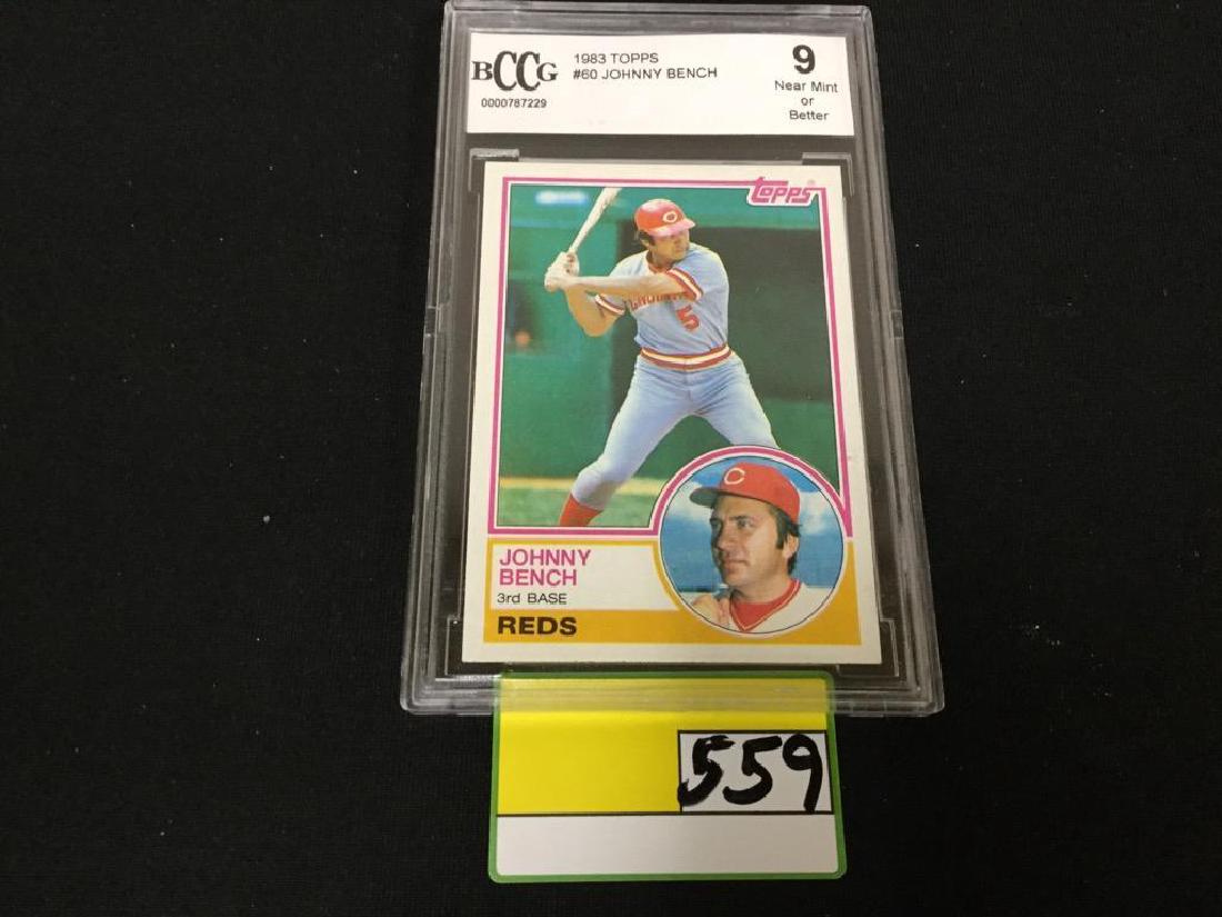 1983 TOPPS JOHNNY BENCH GRADED 9 (1 of 2)