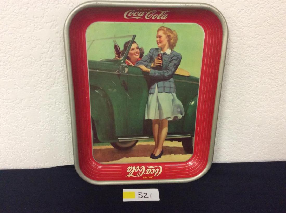Original Vintage Coca Cola Advertising Tray 1942 (1 of 3)