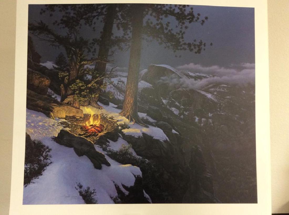 Stephan Lyman Warmed by the View Print 650/8500 32x28.5: Stephan Lyman Warmed by the View Print 650/8500 32x28.5