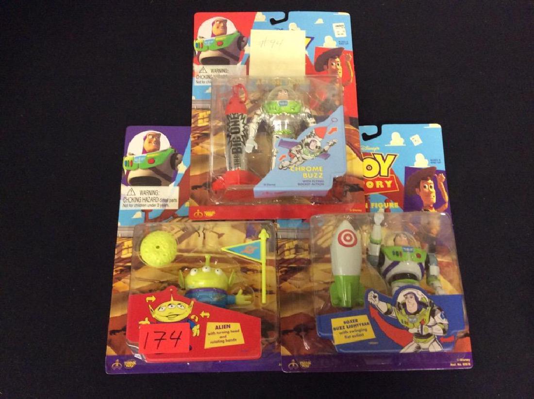 VINTAGE ORIGINAL TOY STORY ACTION FIGURES. THREE, ONE (1 of 4)