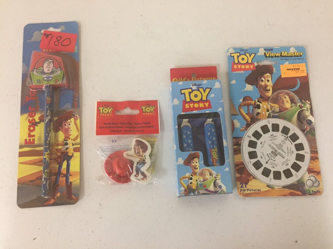MIXED LOT OF ORIGINAL TOY STORY COLLECTABLES. ONE (1 of 1)
