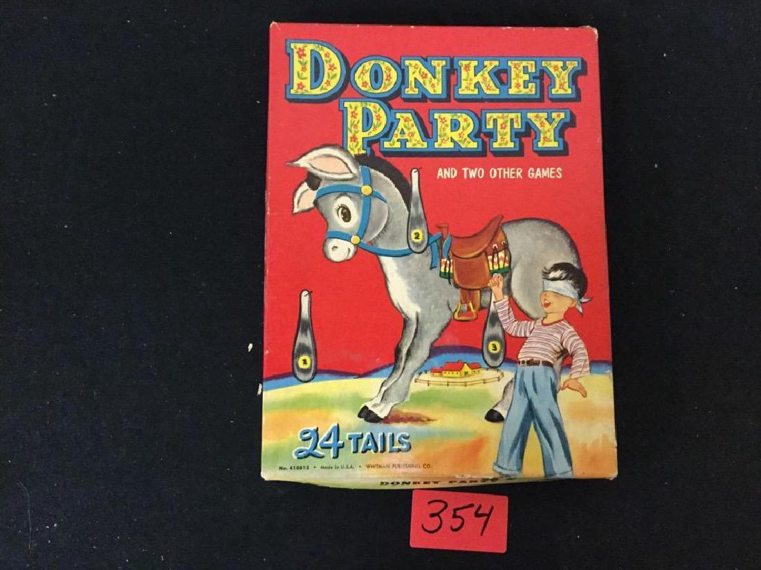 VINTAGE 1941 WHITMAN PUBLISHING "DONKEY PARTY and two (1 of 2)