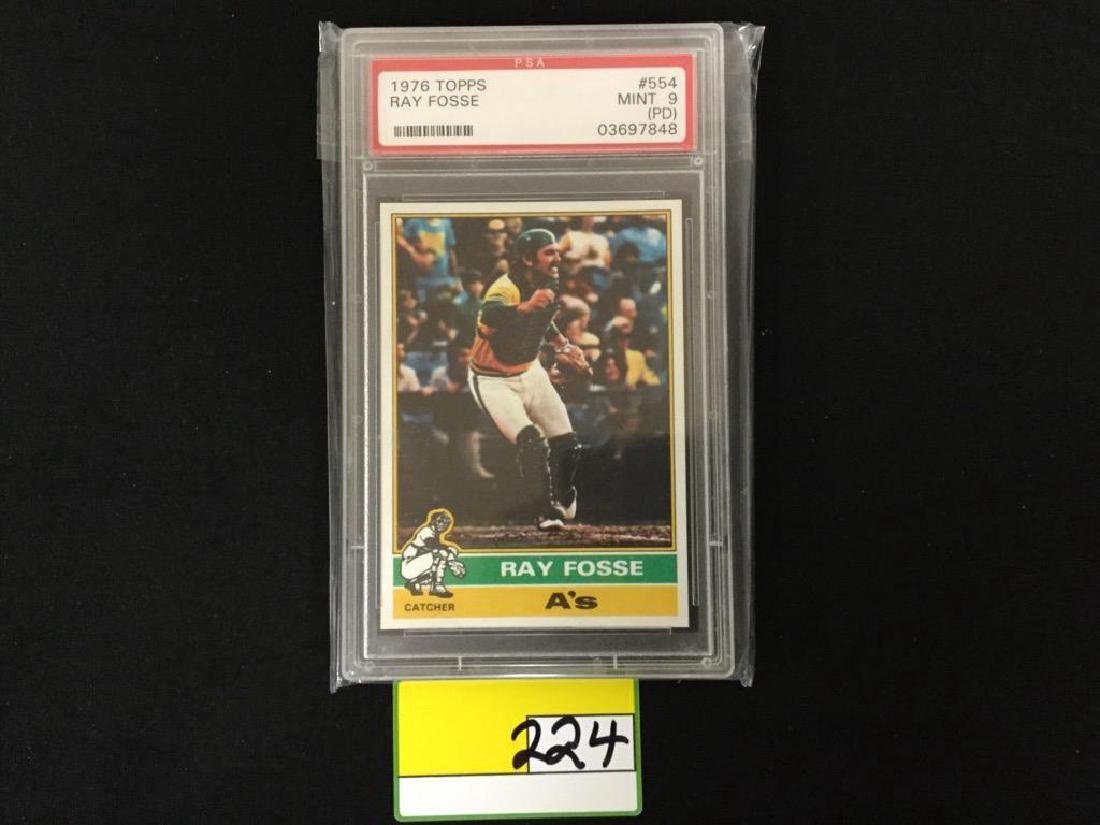 1976 Topps Ray fosse PSA 9 (pd) #554 (1 of 2)