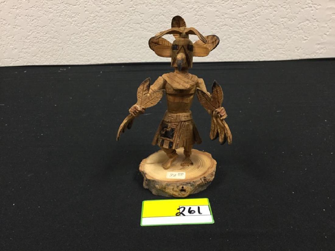 NATIVE AMERICAN HAND CARVED NAVAJO "RED TAIL HAWK" (1 of 3)