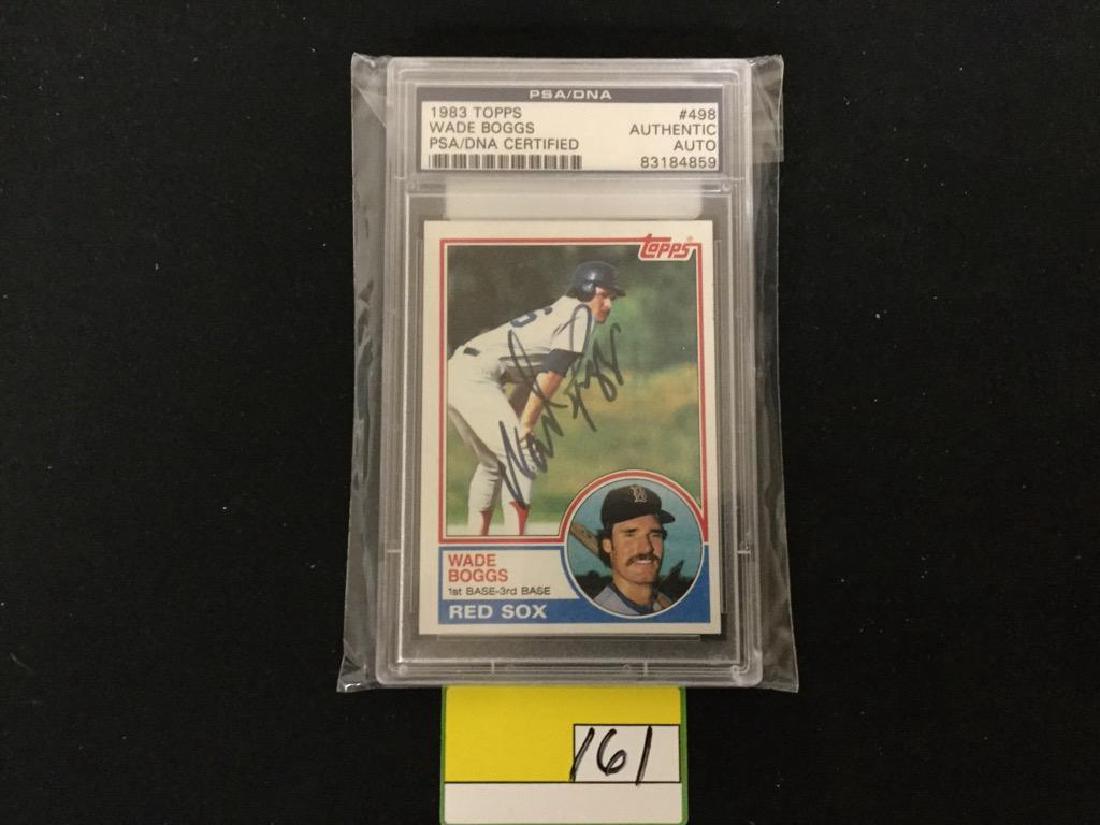 1983 TOPPS #498 WADE BOGGS PSA/DNA AUTHENTIC CERT. NO. (1 of 2)