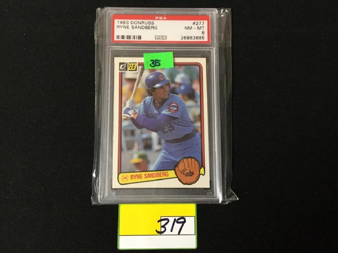 1983 DONRUSS  #277 RYNE SANDBERG  PSA NM MT 8. (1 of 2)