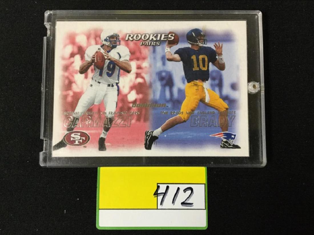 2000 Dominion Tom Brady Rc Rookie Super Hot card (1 of 2)