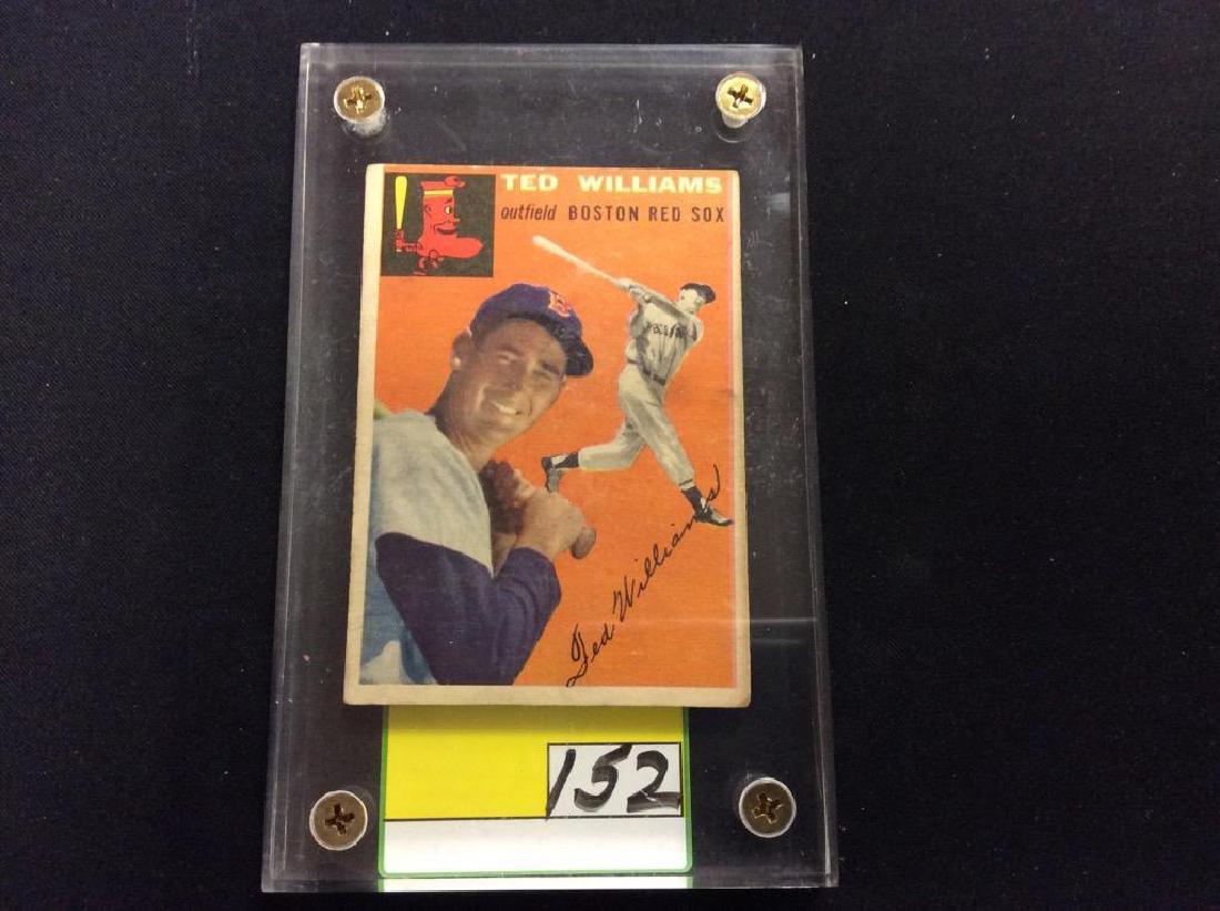VINTAGE 1954 TOPPS #1 TED WILLIAMS ONE OF THE ICONS OF (1 of 2)