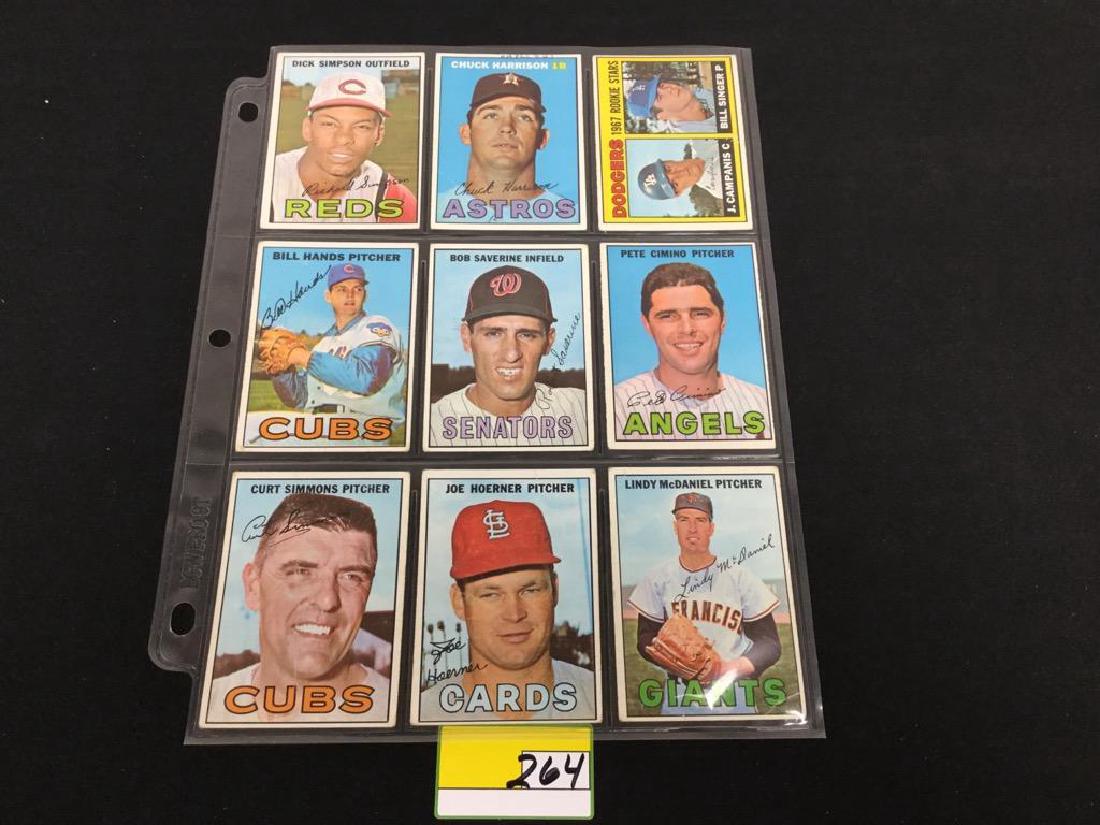 86 COUNT VINTAGE MIXED LOT 1967 TOPPS BASEBALL CARDS. (1 of 18)