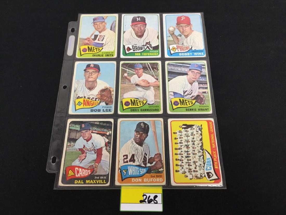39 COUNT VINTAGE MIXED LOT 1965 TOPPS BASEBALL CARDS. (1 of 10)