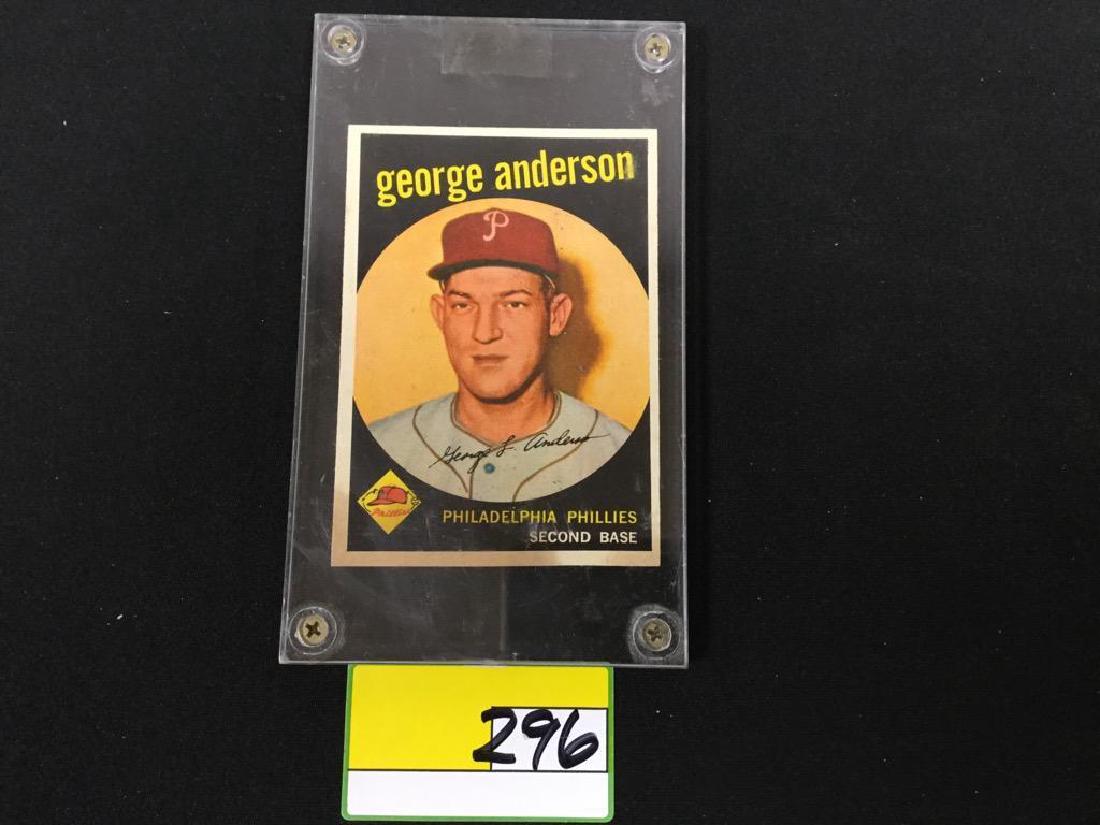 1959 TOPPS #338 GEORGE "SPARKY" ANDERSON. HALL OF FAME (1 of 2)