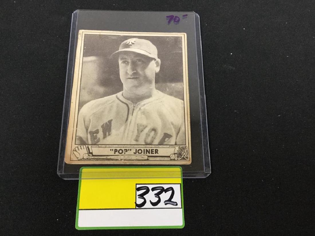 VINTAGE 1940 PLAY BALL HIGH #211 ROY "POP" JOINER. NEW (1 of 2)