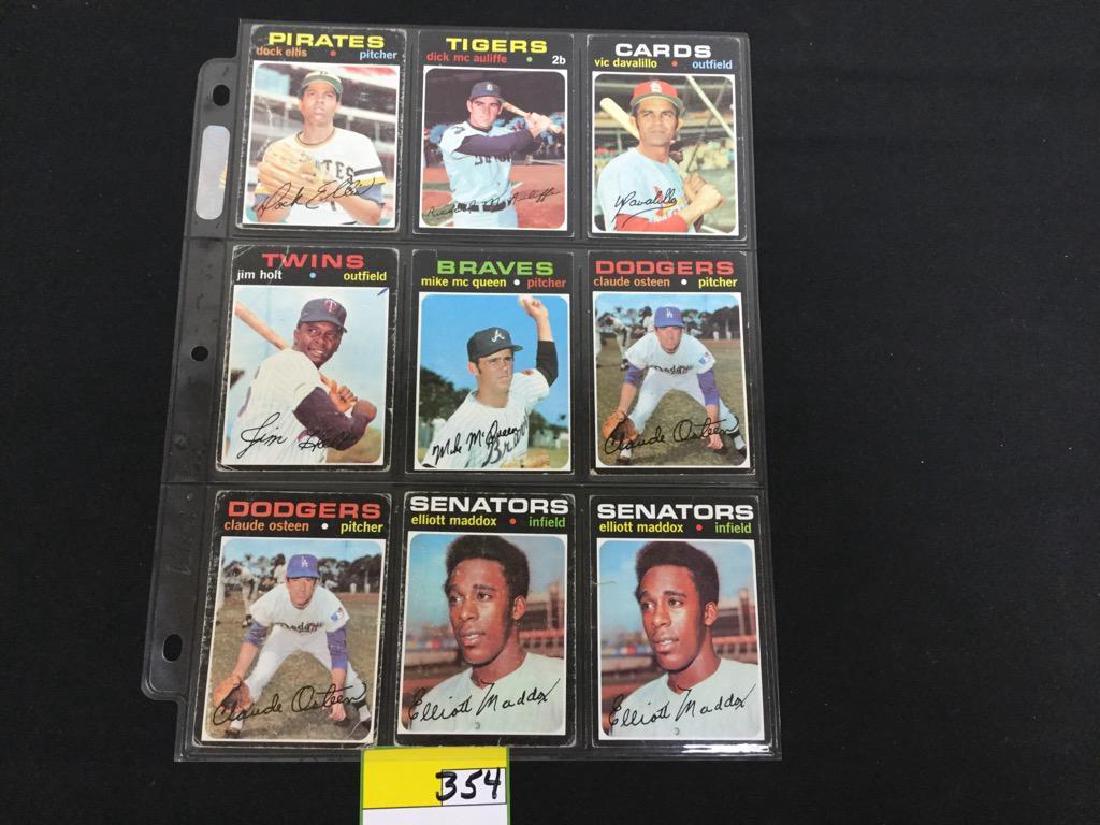 LOT OF 99 VINTAGE 1971 TOPPS BASEBALL CARDS. MANY HARD (1 of 18)