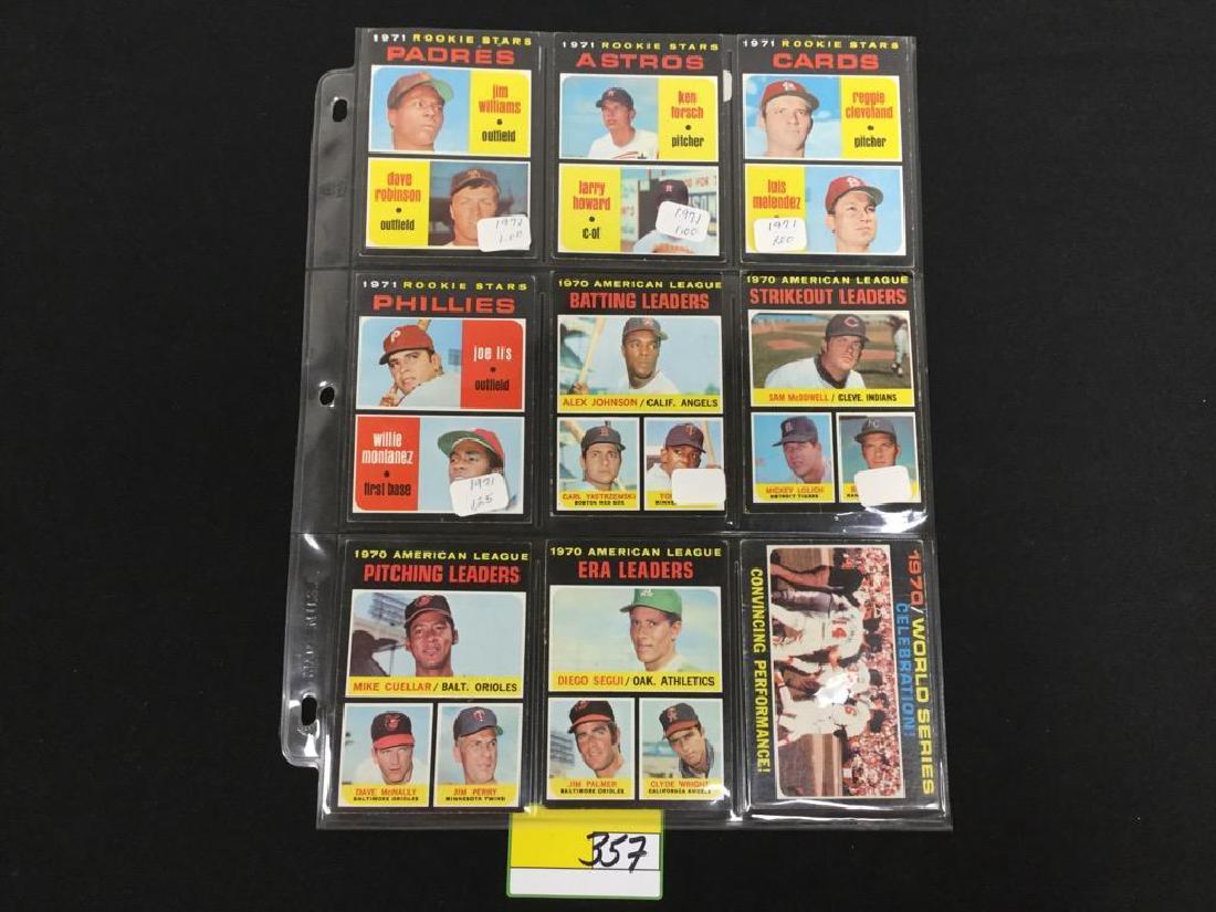 LOT OF 187 MIXED LOT 1971 TOPPS BASEBALL CARDS. (1 of 20)
