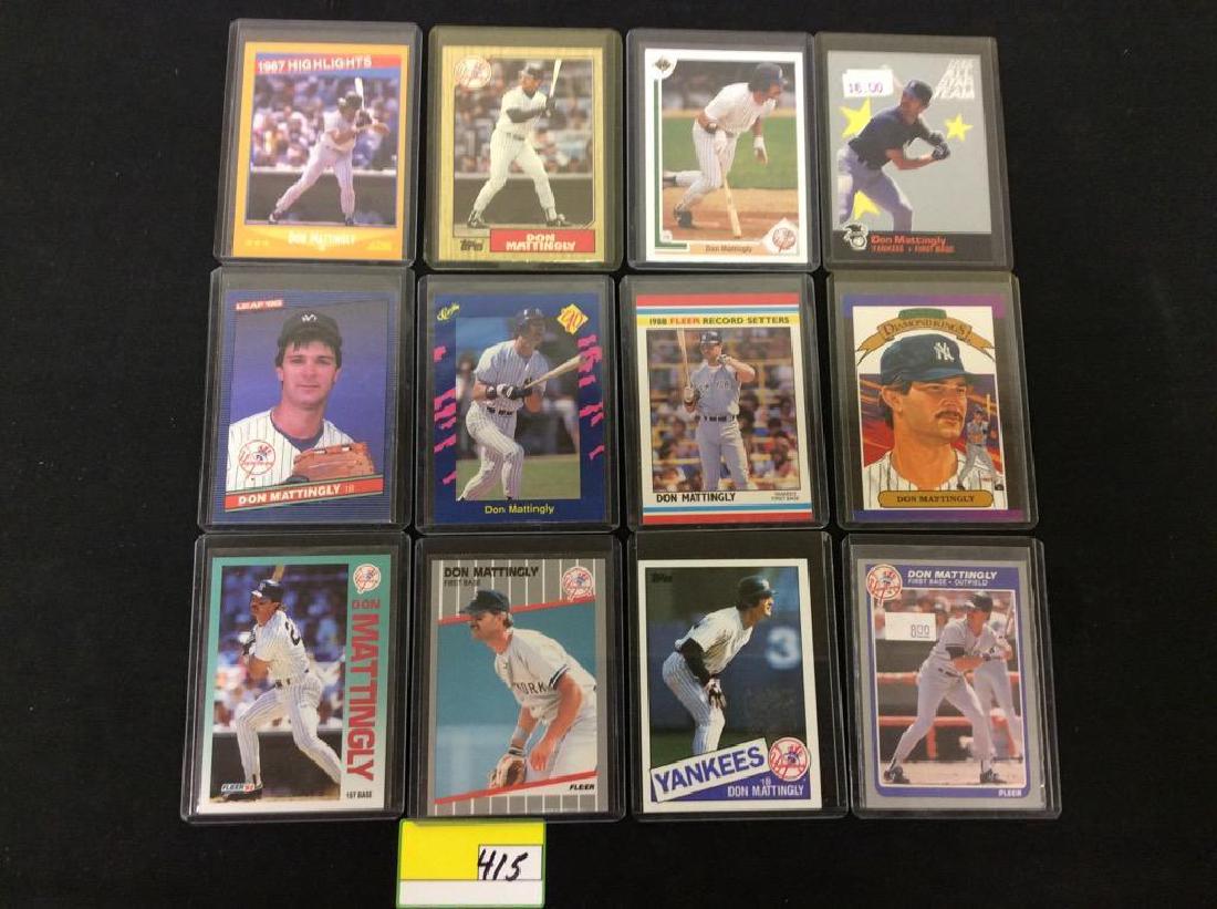 LOT OF 61 ASSORTED DON MATTINGLY BASEBALL TRADING (1 of 4)