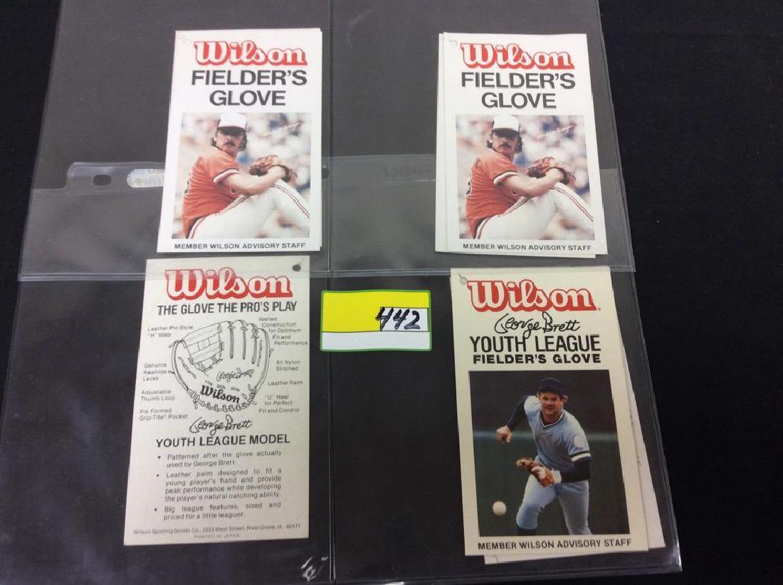7 COUNT. WILSON FIELDERS GLOVE AND YOUTH LEAGUE GLOVE (1 of 1)