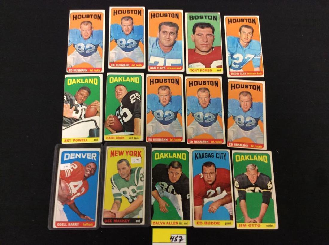 LOT OF 36. MIXED ASSORTMENT OF TOPPS 1965 FOOTBALL (1 of 5)