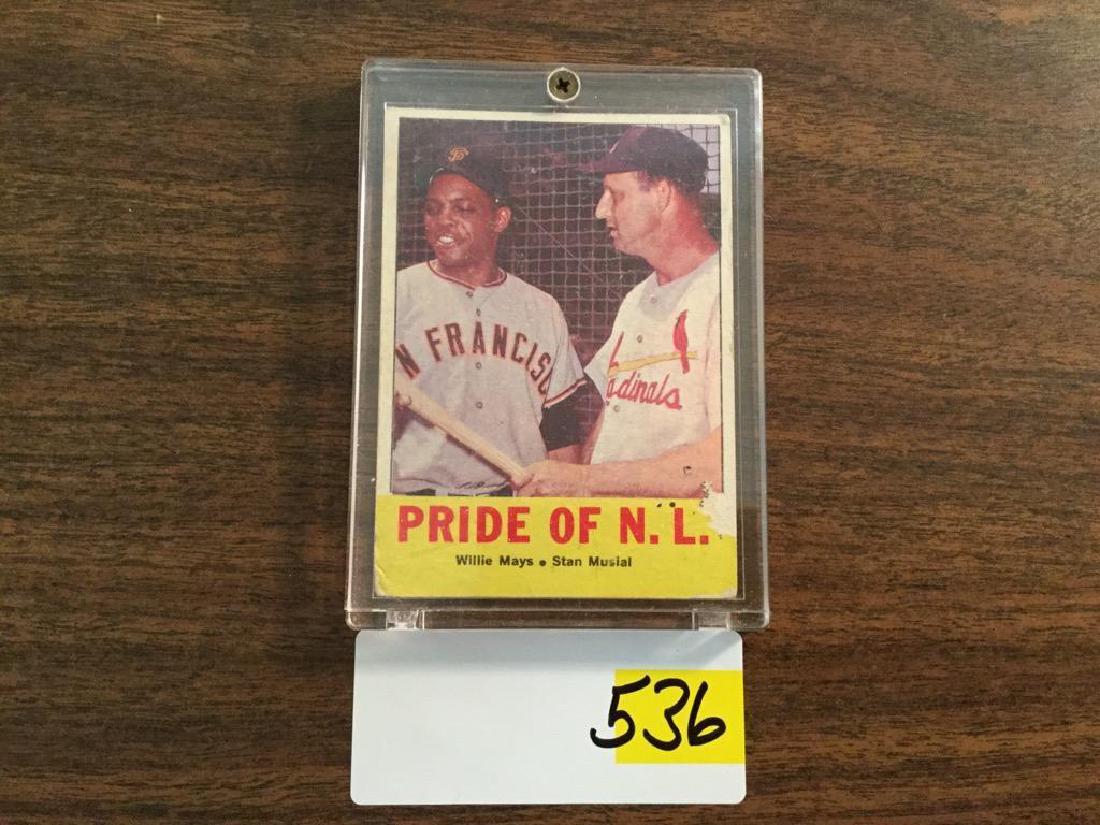 1963 TOPPS WILLIE MAYS STAN MUSIAL (1 of 2)