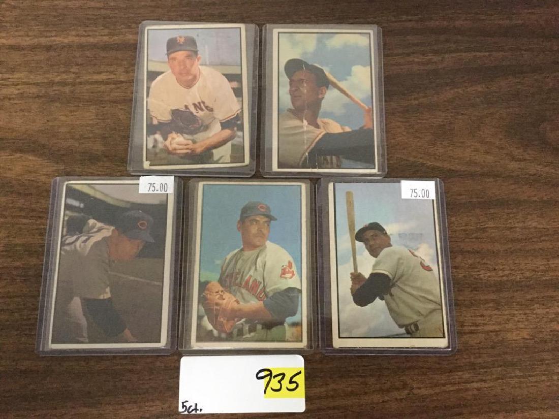 1953 BOWMAN COLOR VINTAGE LOT OF 5. (1 of 2)