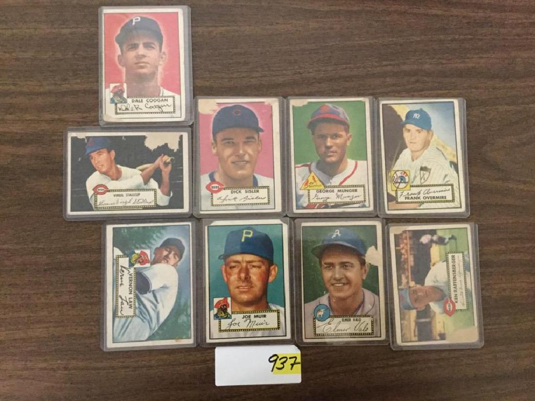 1952 TOPPS VINTAGE LOT OF 9. (1 of 2)